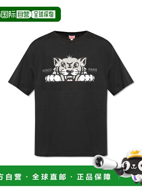 KENZO 男士T恤 FF65TS4514SG99J AW2025 黑色 Printed T-Shirt
