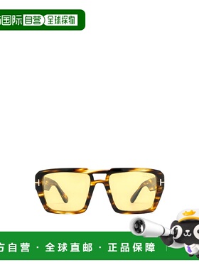 1h可退 TOM FORD 男士太阳镜 FT115352E AW2024 黄色 徽标太阳镜