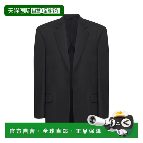 BALENCIAGA 男士西服 838840TJT351000 AW2025 黑色外套西装
