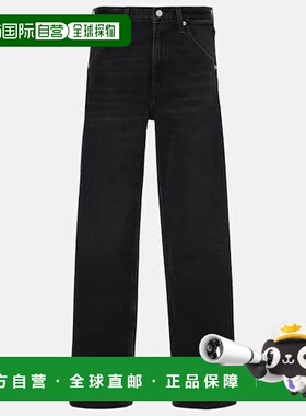 1h可退 潮奢 RE DONE 女士 Painter 阔腿牛仔裤 black黑色 舒适时