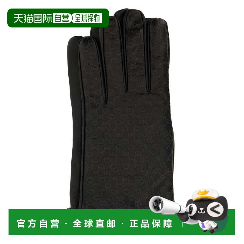 GUCCI 男士手套 8456584SAEA1060 SS2026 棕色 Dark brown nappa