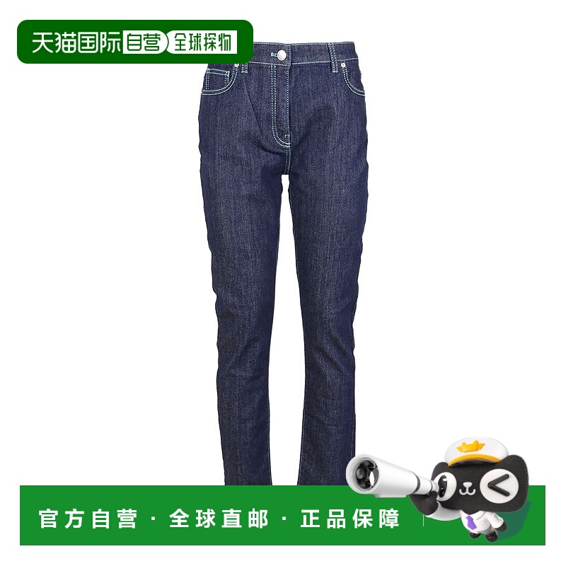 1h可退 KENZO 女士牛仔裤 FA52PA2706EG77 AW2023 蓝色 修身牛仔