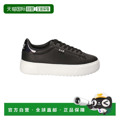 1h可退 奢淘 EA7 Emporio Armani 黑色logo系带休闲运动鞋 男 248