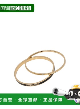 1h可退 COACH 女士手链手镯 463839GLD001 AW2024 金色 圈形手镯