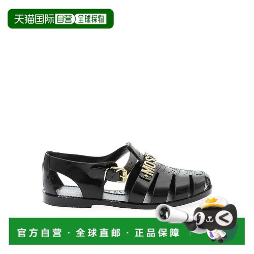 1h可退 MOSCHINO 男士凉鞋 MB16501G0MG20 CO 黑色