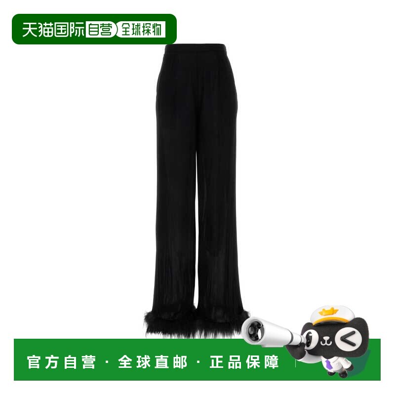 1h可退 PRADA 女士休闲裤 P266IPSOOO155XF0002 SS2025 黑色 - 天猫国际探物中国香港出品