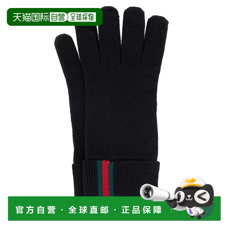 GUCCI 男士手套 8341944G2001000 AW2025 黑色 GUANTI