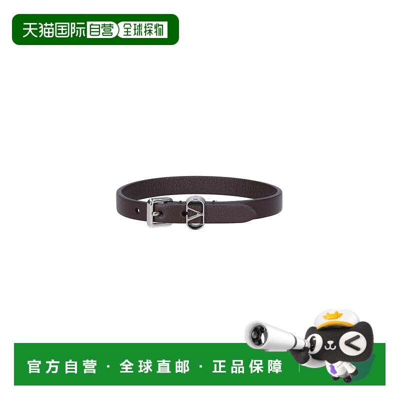 1h可退 潮奢 Valentino 华伦天奴 男士 OVALETTE 皮革手链 7Y2J0A