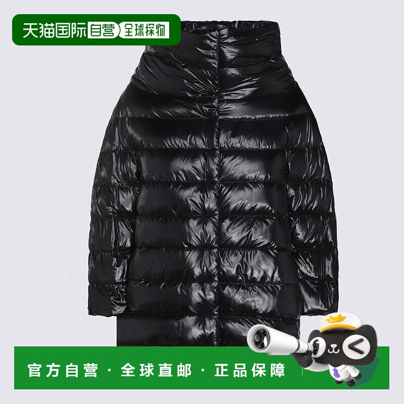 HERNO 女士夹克 PI0043DIC12017Z9300 CO 黑色 短款羽绒服