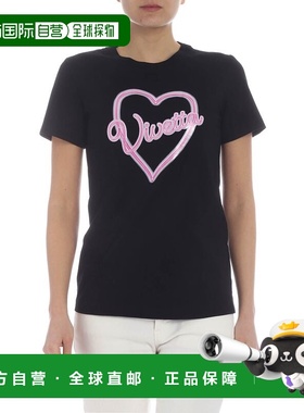 VIVETTA 女士T恤 91VV904999 SS2019 黑色 Tarquinia T-shirt in
