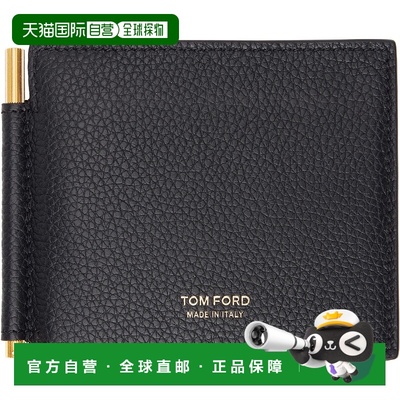 1h可退 潮奢 Tom Ford 汤姆 福特 男士 黑色 Grained Leather Mon