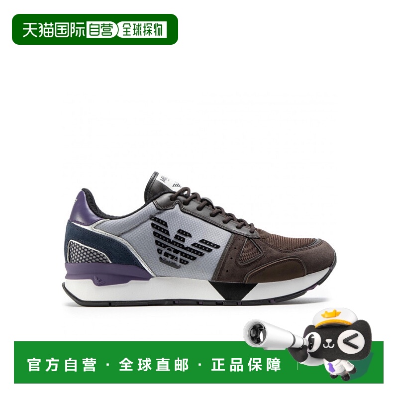 1h可退 EMPORIO ARMANI 男士运动鞋 X4X289XM499GREY SS2022