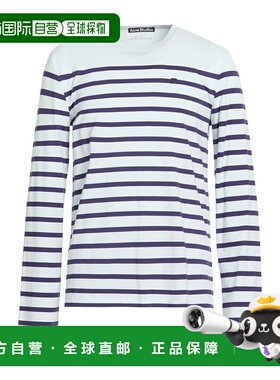 1h可退 潮奢 Acne Studios 艾克妮 男士 T恤 blue蓝色 舒适时尚