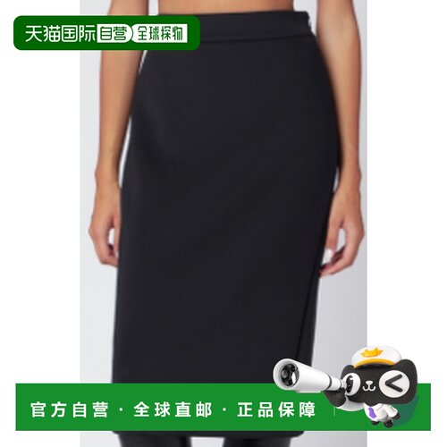 MONCLER 女士半身裙 8H0000189A8K999 AW2025 黑色 MIDI SKIRT