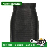 女士半身裙 EF1LA495LC620PA BALMAIN SS2025 黑色 Rolled Ski