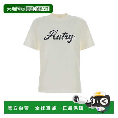 AUTRY 女士T恤 TSPWI5CW AW2025 白色 White cotton t-shirt