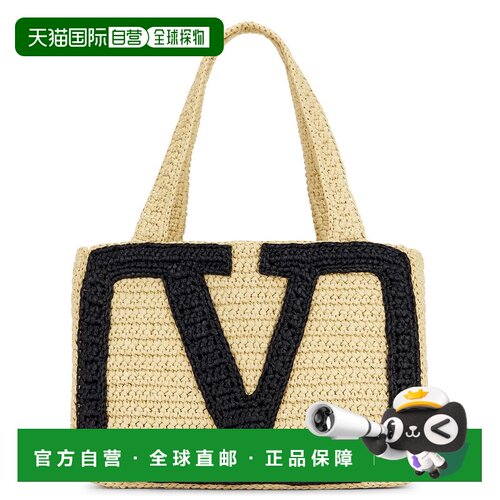valentino华伦天奴Viva Superstar女士托特包单肩包手提包草编包