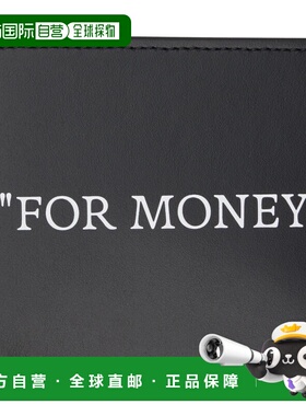 1h可退 潮奢 off-white 男士 黑色 Quote 钱包 OMNC074C99LEA001