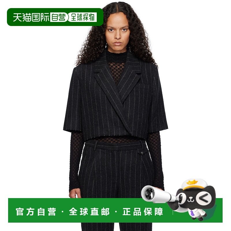 1h可退 潮奢 THE GARMENT 女士 黑色 Richard Crop 西装外套 2077