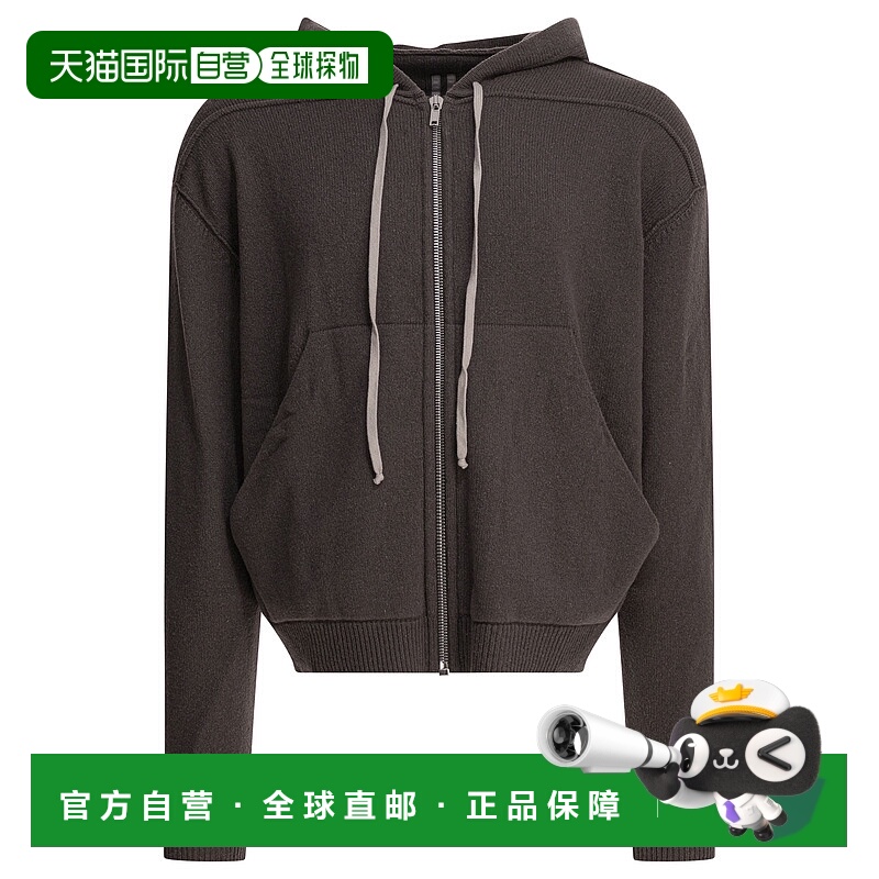 1h可退 RICK OWENS 男士卫衣 RU02E1614WSBR78 AW2025 灰色