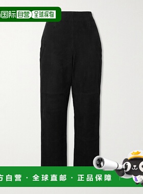 1h可退 潮奢 R&Oacute;he 女士 绒面革直筒裤 61330123001女裤