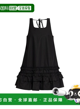 GANNI 女士连衣裙 W09056479099 AW2025 黑色 Dress with Straps