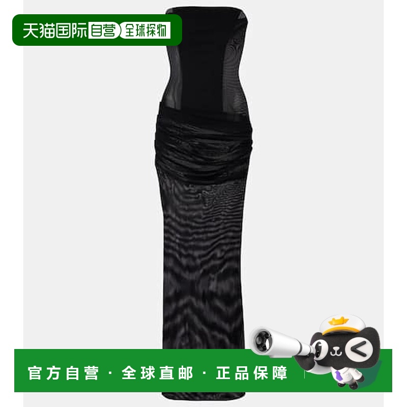 1h可退 潮奢 ALEX PERRY 女士 透视抹胸束腰连衣裙