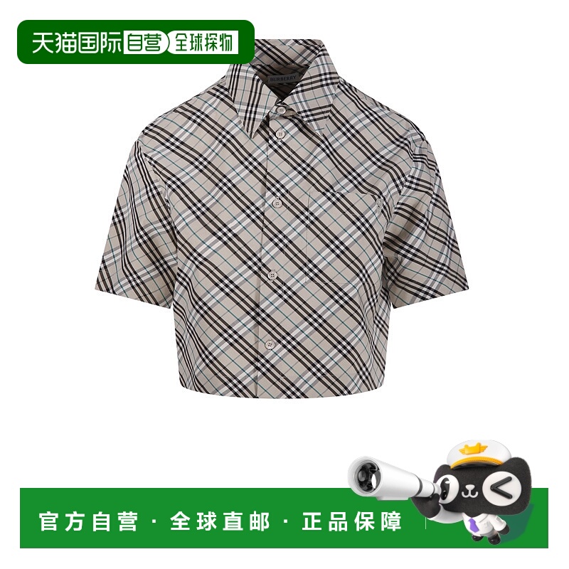 1h可退 BURBERRY 女士衬衫 8101121C1849 SS2025 灰色 SP25-WW-TE