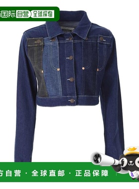 MOSCHINO 女士外套 050132391888-0 AW2024 蓝色 Repeat Denim Ja