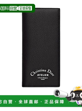 DIOR 男士钱包 2ATBC002XXXH03E SS2021 黑色 徽标长款钱包