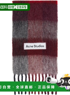 1h可退 潮奢 Acne Studios 艾克妮 男士 红色 & 灰色 Check Fring