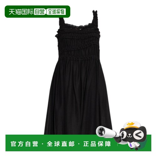 TORY BURCH 女士连衣裙 168017001 AW2025 黑色 吊带垂坠连衣裙