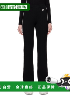 1h可退 潮奢 off-white 女士 黑色滚边运动裤 OWHG020C99KNI00110