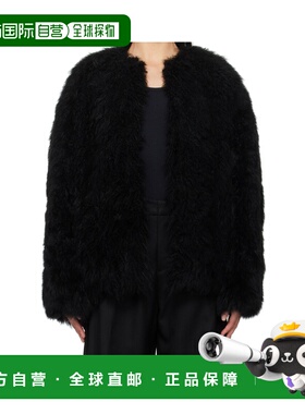 WOOYOUNGMI 女士外套 M243LJ02BLACK AW2024 黑色 长袖皮草