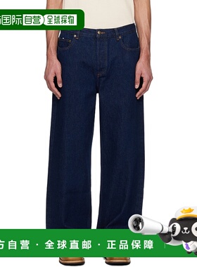 A.P.C. 男士休闲裤 COHJIH09182IAL SS2025 蓝色 腰带环牛仔裤