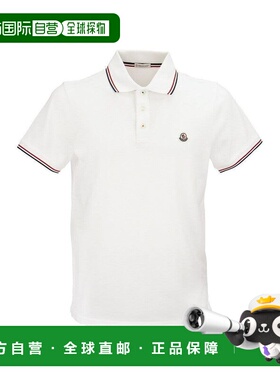 MONCLER 男士T恤 K20918A7030084556001 CO 白色 Pique cotton po