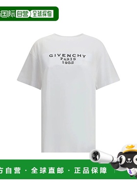 GIVENCHY 女士T恤 BW70FMP78U100 AW2025 白色 Givenchy T-Shirts