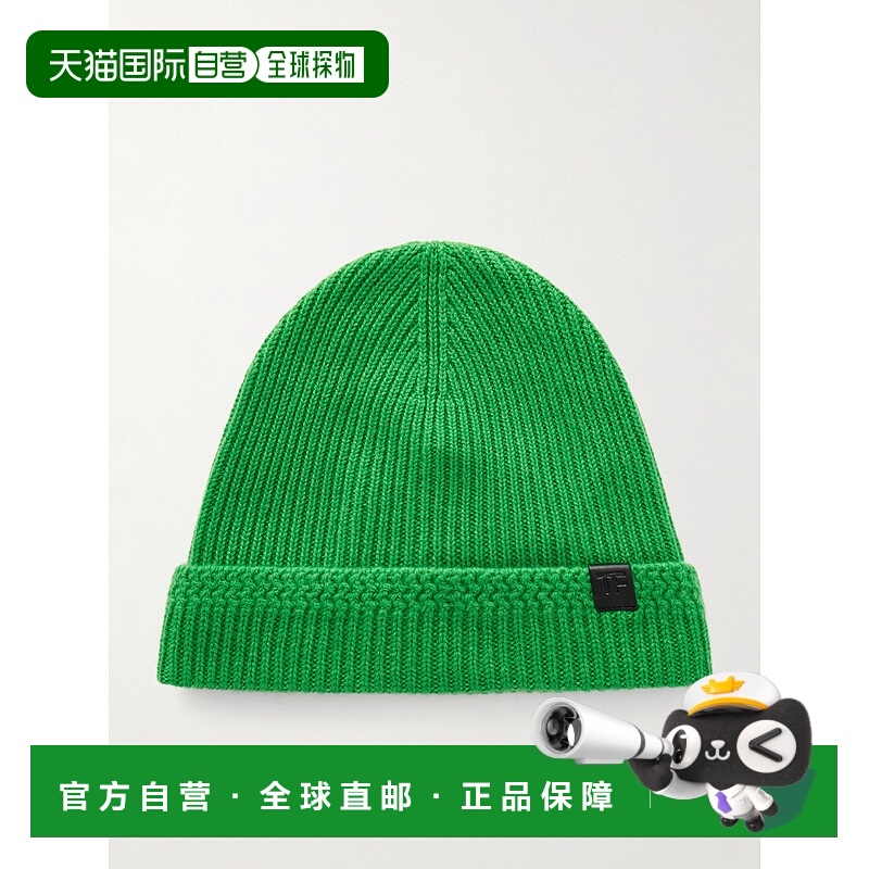 1h可退 潮奢 Tom Ford 汤姆 福特 男士 罗纹羊绒小便帽 KHR006YMK