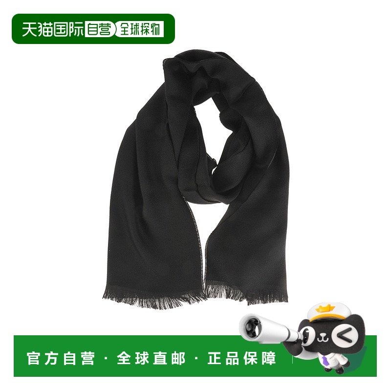 1h可退 EMPORIO ARMANI 男士围巾 625007CC307BLACK AW2024羊毛