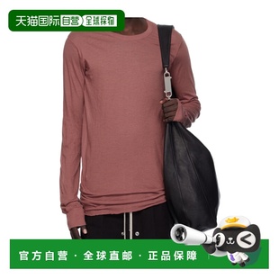 RICK OWENS 男士T恤  RU02E1252UC13长袖 AW2025粉红色上衣男装