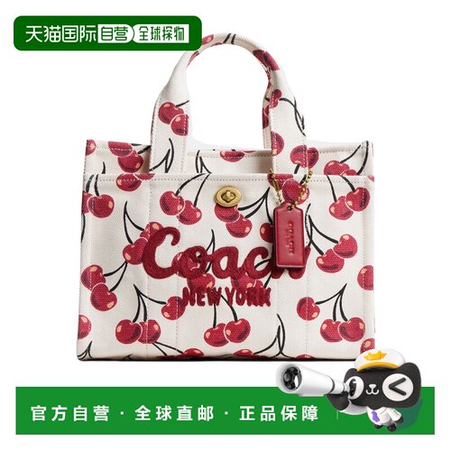 COACH 女士斜挎包 CY935B4CAH AW2025 白色 CARGO 26 双提手单肩