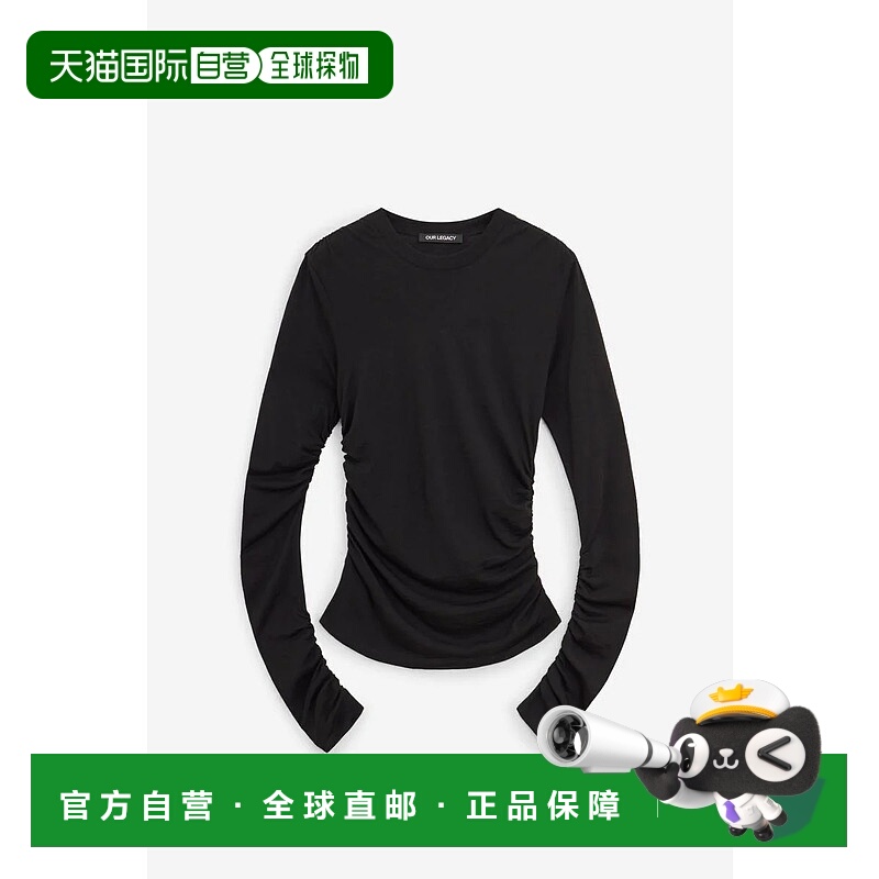 1h可退 OUR LEGACY 女士T恤 117499W4256SIB AW2025 黑色