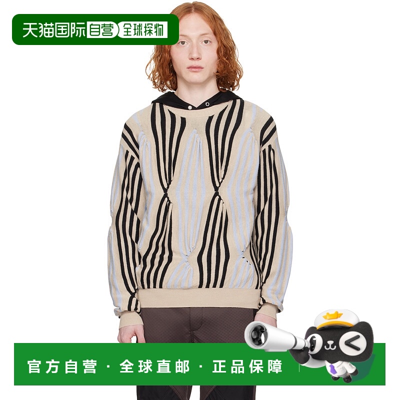 1h可退 潮奢 kiko kostadinov 男士 米色 Solix 毛衣 KKSS25KN011