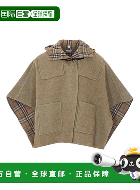 BURBERRY 女士斗篷 8119855 SS2026 绿色 Glade Green Duffle Cap