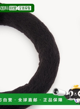 1h可退 CHLOÉ 女士发饰 C24WD003CI3052 AW2024 黑色 毛绒束发带