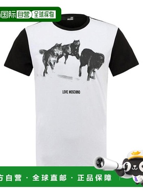 1h可退 MOSCHINO 男士T恤 M444421E15144080 SS2021 白色