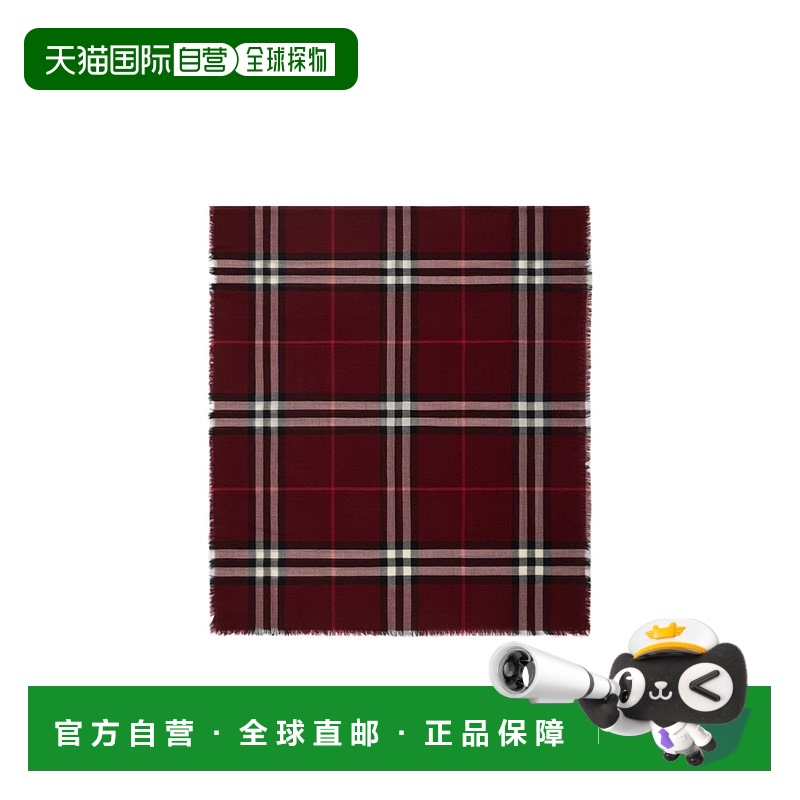 1h可退 burberry 女士 围巾披肩博柏利羊毛格纹配饰