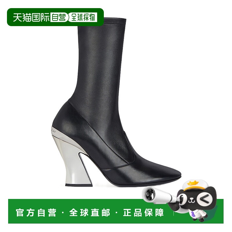 1h可退 GIVENCHY 女士靴子 BE6055E2EC008 AW2025 黑色 圆头短筒
