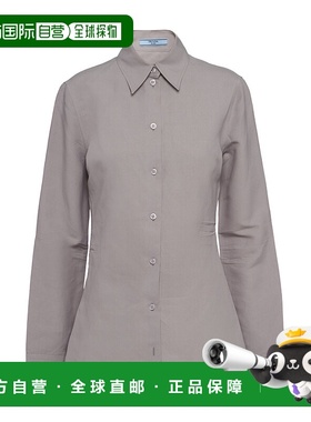 PRADA 女士衬衫 P442GG1247S231F0276 SS2023 灰色