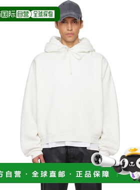 1h可退 潮奢 Acne Studios 艾克妮 男士 白色 Logo Fleece 连帽衫